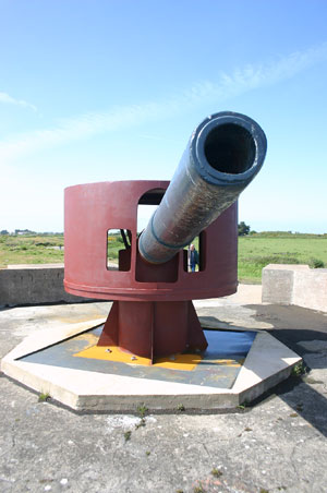 150 mm SK L/45 der Batterie Lothringen 7 Noirmont Point