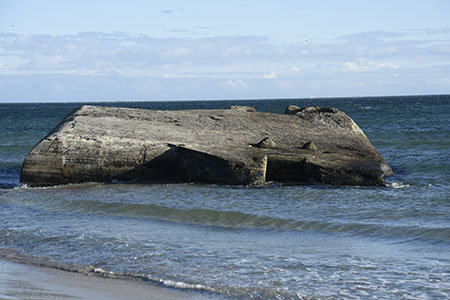 Unterstand im Meer