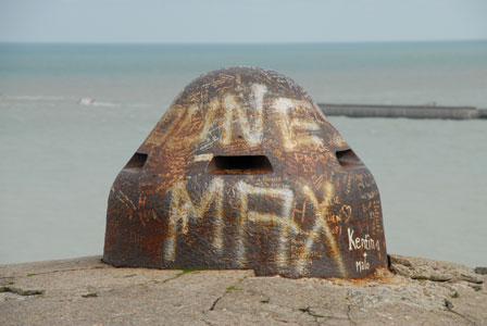 Kleinstinfanteriebeobachtungsglocke am Chteau von Dieppe