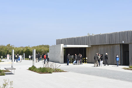 Pavillon an der Pointe du Hoc