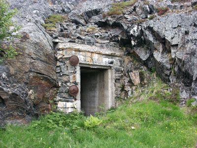 Hohlgang der Batterie Vollstrand