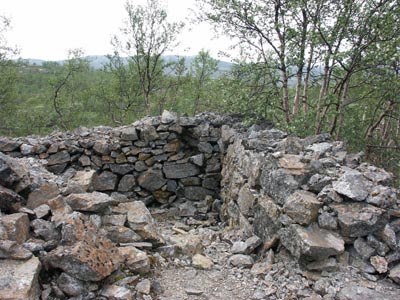 Granatwerferstellung unterhalb Bjrnfjell
